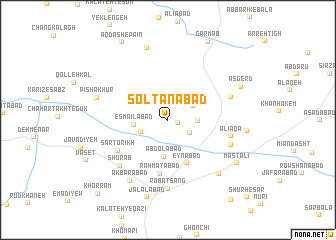 map of Solţānābād