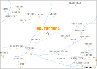 map of Solţānābād