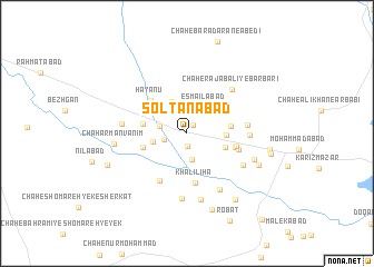 map of Solţānābād