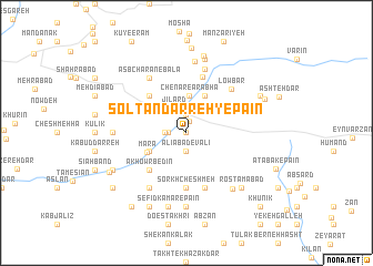 map of Soltān Darreh-ye Pā\