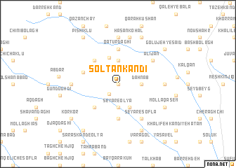 map of Solţān Kandī