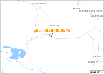 map of Solţan Shāh Gheyb