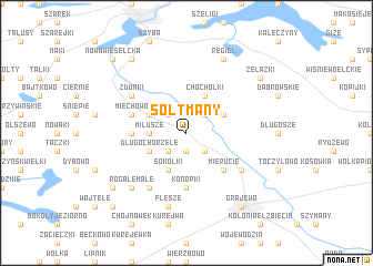 map of Sołtmany