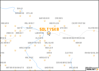 map of Šoltýska