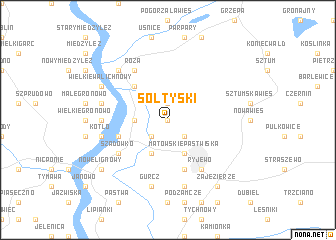 map of Sołtyski