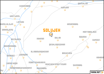 map of Solūjeh