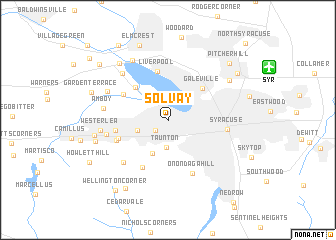 map of Solvay