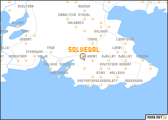 map of Sölvedal