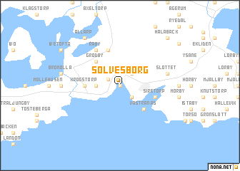 map of Sölvesborg