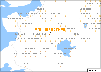 map of Solvinsbäcken