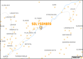 map of Sol y Sombra