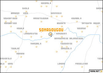 map of Somadougou