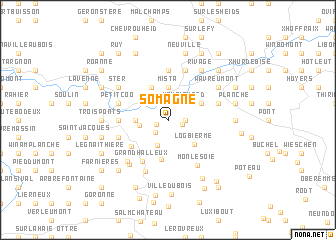 map of Somagne