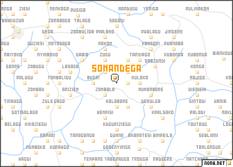 map of Somandega