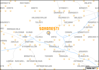 map of Şomăneşti