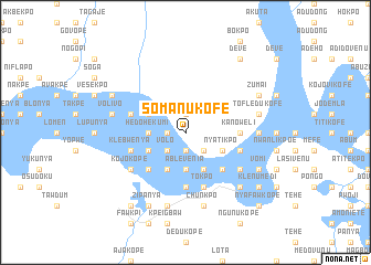 map of Somanukofe