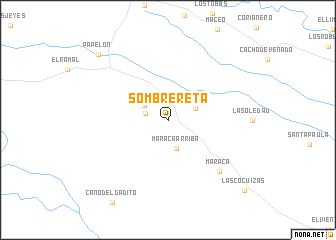 map of Sombrereta