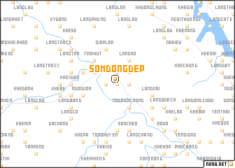 map of Som Dông Dep