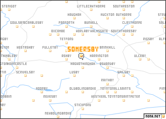 map of Somersby