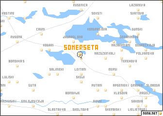 map of Somersēta