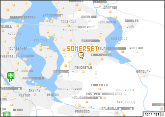 map of Somerset