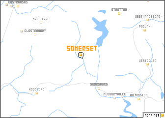 map of Somerset