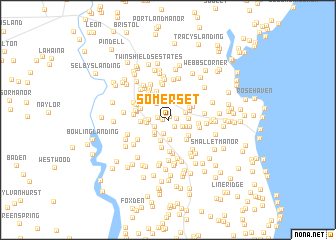 map of Somerset