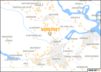 map of Somerset