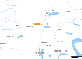 map of Somerset