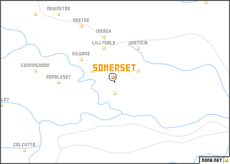 map of Somerset