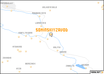 map of Sominskiy Zavod