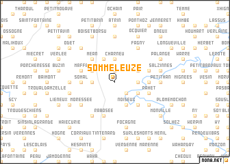 map of Somme-Leuze