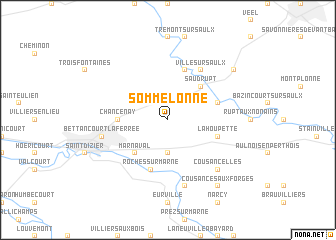 map of Sommelonne