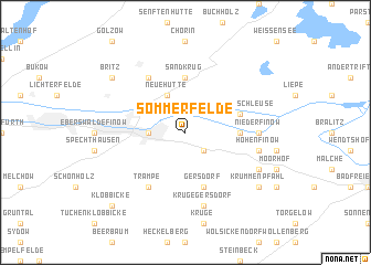 map of Sommerfelde