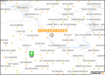 map of Sommerhausen