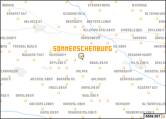 map of Sommerschenburg