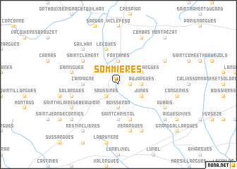 map of Sommières