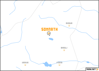 map of Somnāth