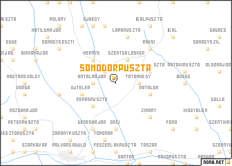 map of Somodorpuszta