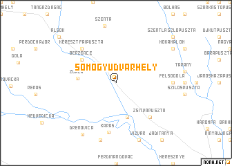 map of Somogyudvarhely