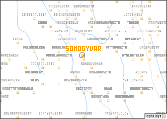 map of Somogyvár