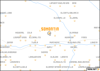 map of Somontín