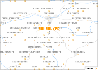 map of Somsályfő