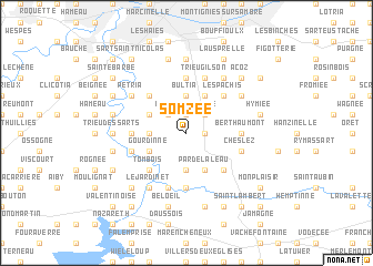 map of Somzée