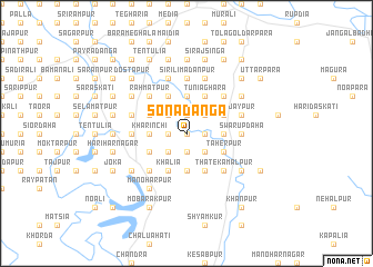 map of Sonādānga