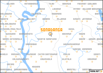 map of Sonādānga