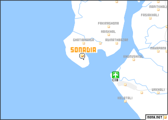 map of Sonādia