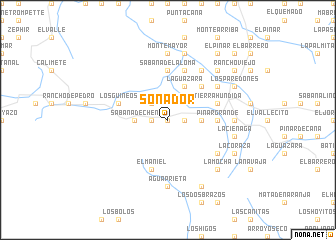 map of Sonador