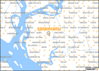 map of Sonaīrkāndi