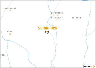 map of Sonākhira